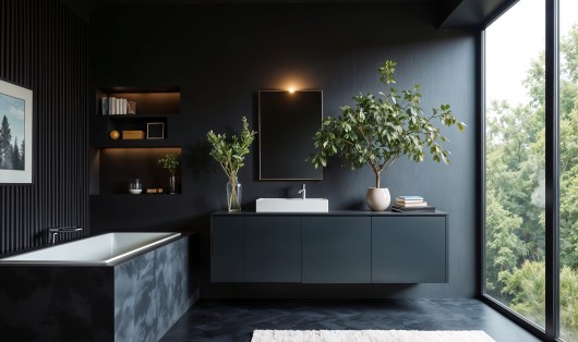 Salle de bain design dans une suite parentale