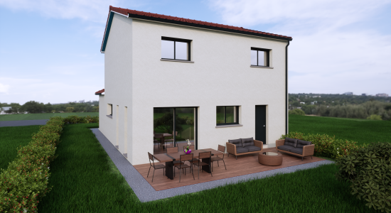 Fleville | Maisons Atrium | Arriere